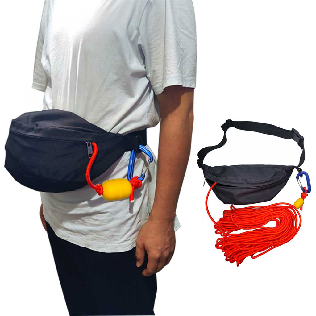 Fishing Kayak Crate - Kayak penyelamatan pinggang melempar tas tali