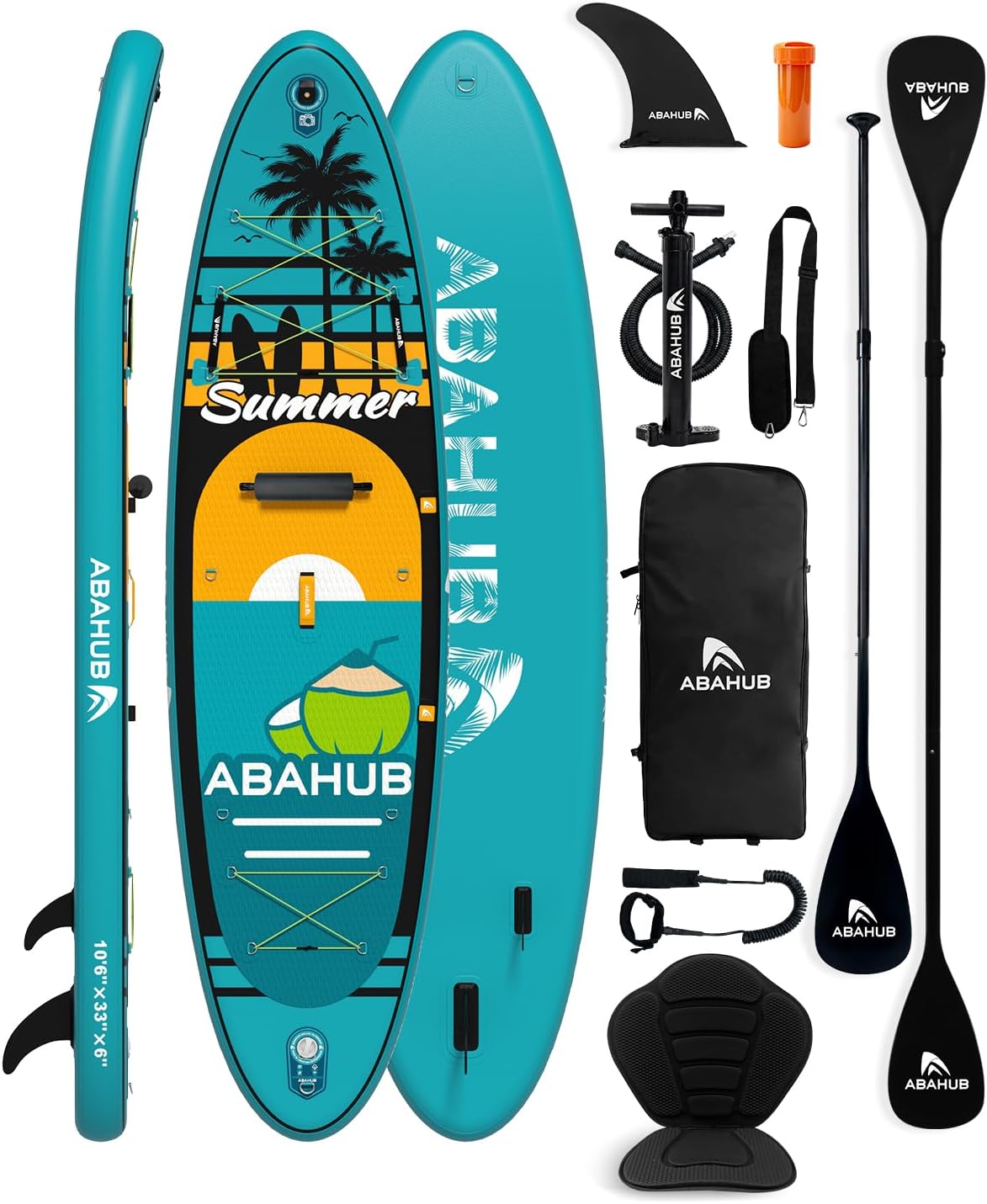 Fishing Kayak Inflatable - Papan Dayung Tiup Lebar 10,6 kaki
