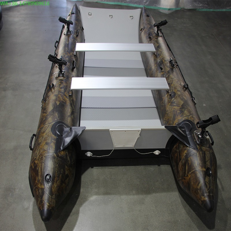Fishing Kayak Inflatable - Perahu Katamaran Tiup PVC Karet Kecepatan