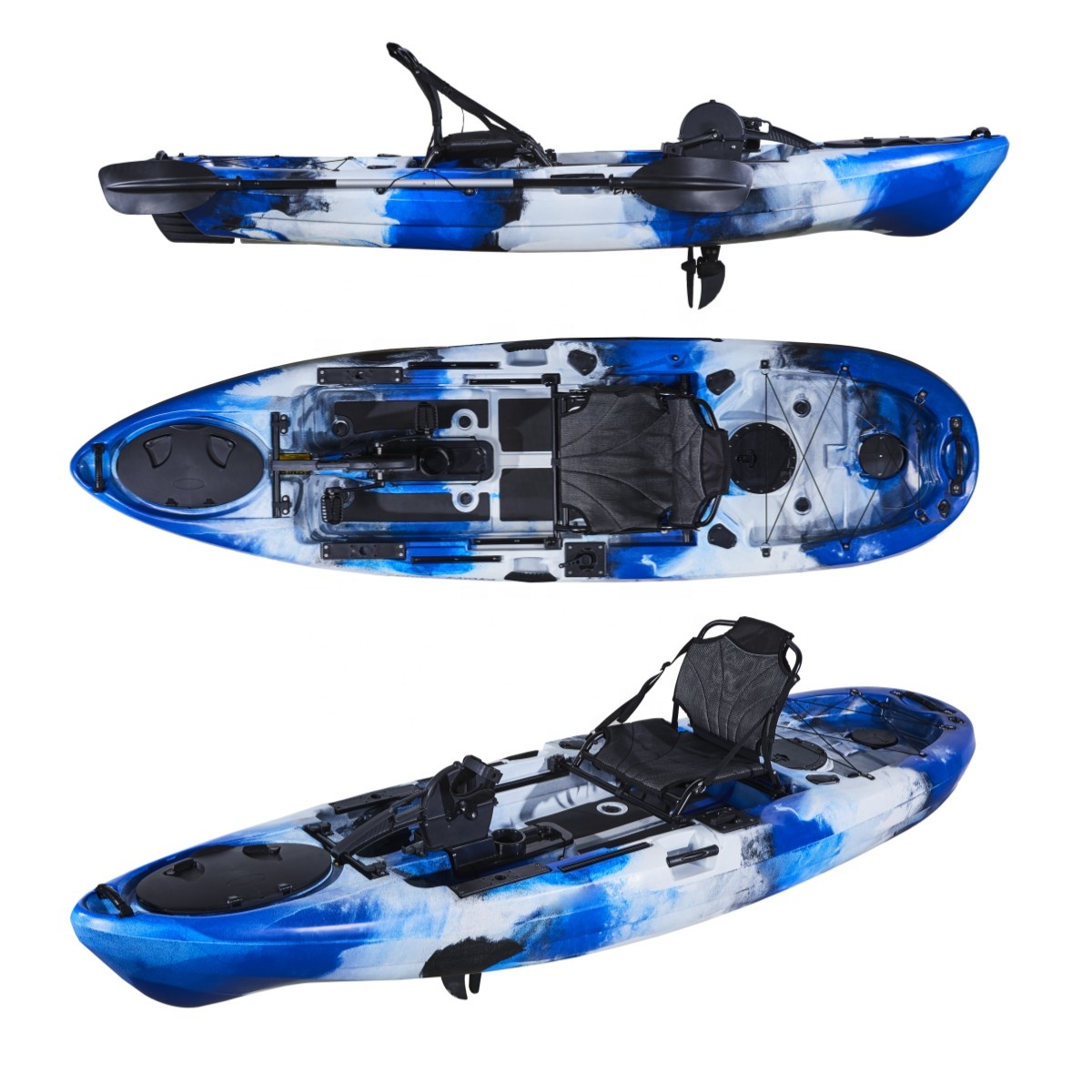 Fishing Kayak Pedal Drive - Kayak plastik Pedal pancing klasik 10