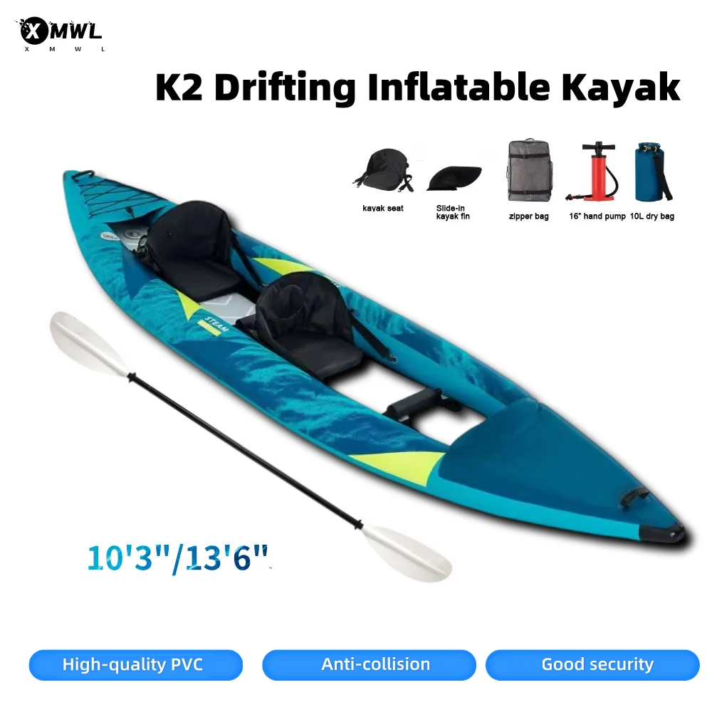 Fishing Kayak Paddle - Perahu Kano Kayak Tiup 1-2 Orang