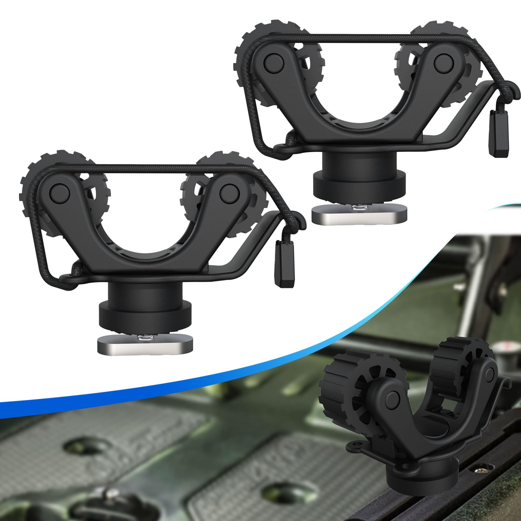 Fishing Kayak Rod Holder - Penyangga Dayung Kayak, Aksesoris Pemasangan di