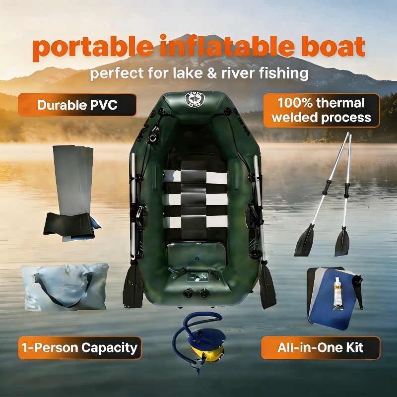 Fishing Kayak Inflatable - Perahu Kayak Tiup Murah untuk 1
