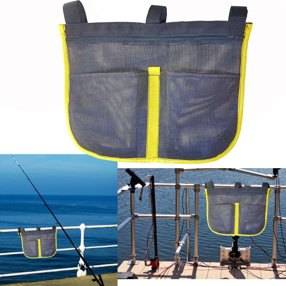 Fishing Kayak Crate - Tas Penyimpanan Kantong Jaring Rel Kapal