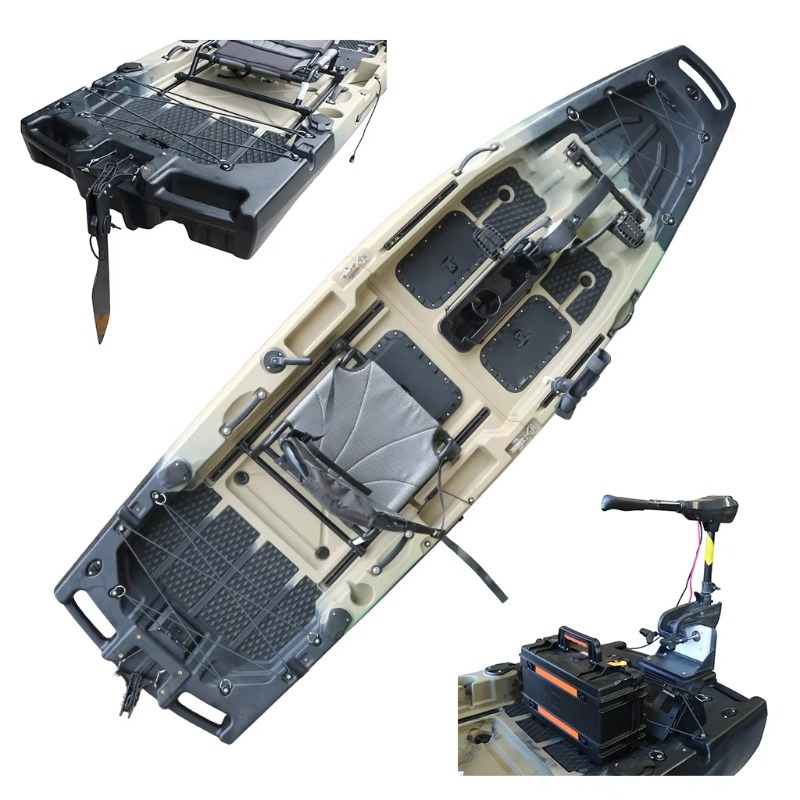 Fishing Kayak Sit On Top - 1 Unit Kano Laut Bermotor HDPE/PE