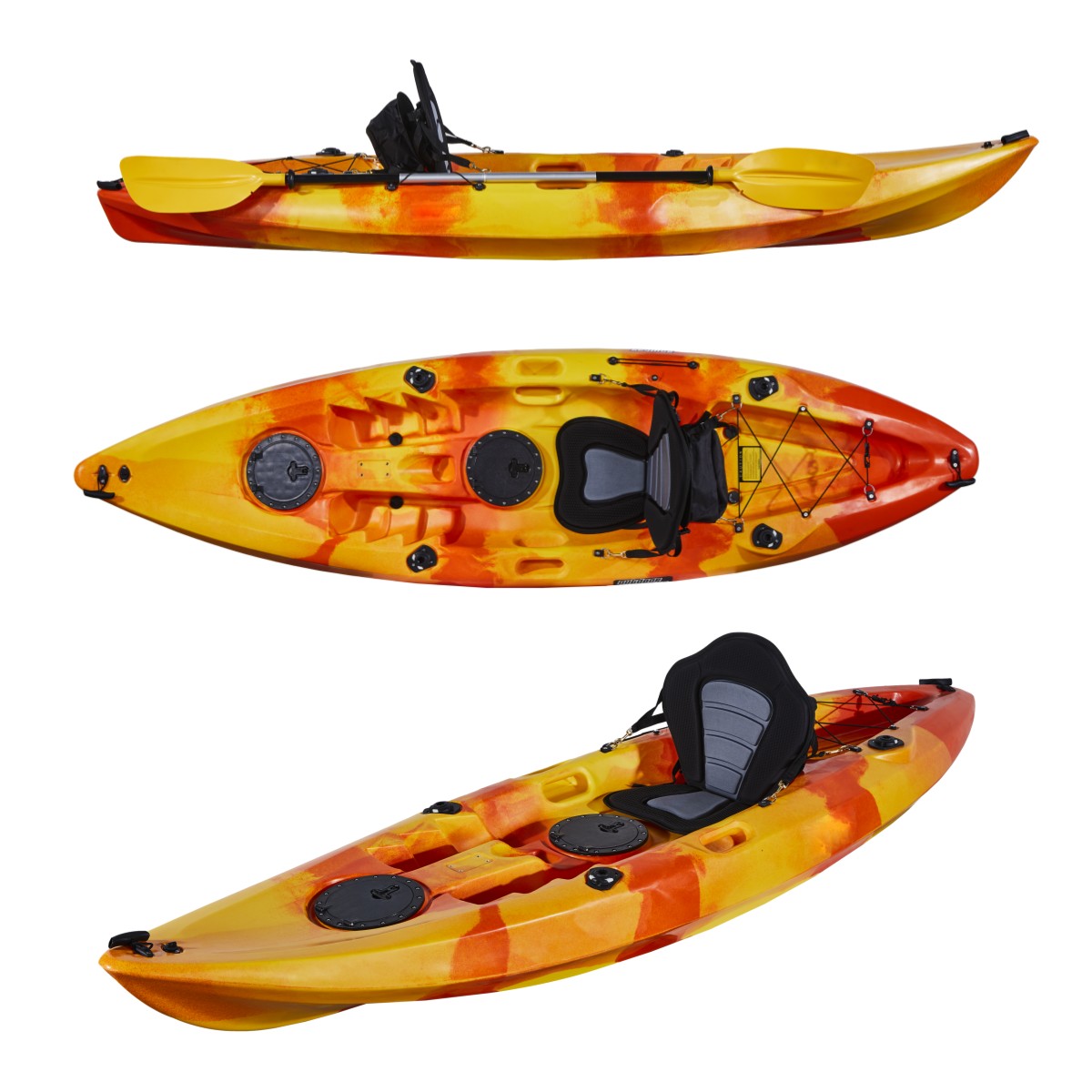 Buatan Cina satu orang memanci - Fishing Kayak Sit On Top ulasan dan harga