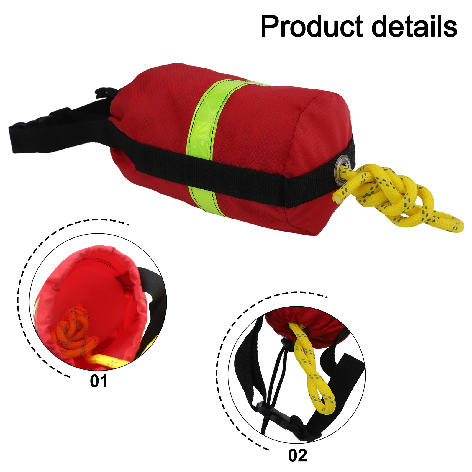 Tas Lempar Nilon Tali Apung Di - Fishing Kayak Crate ulasan dan harga