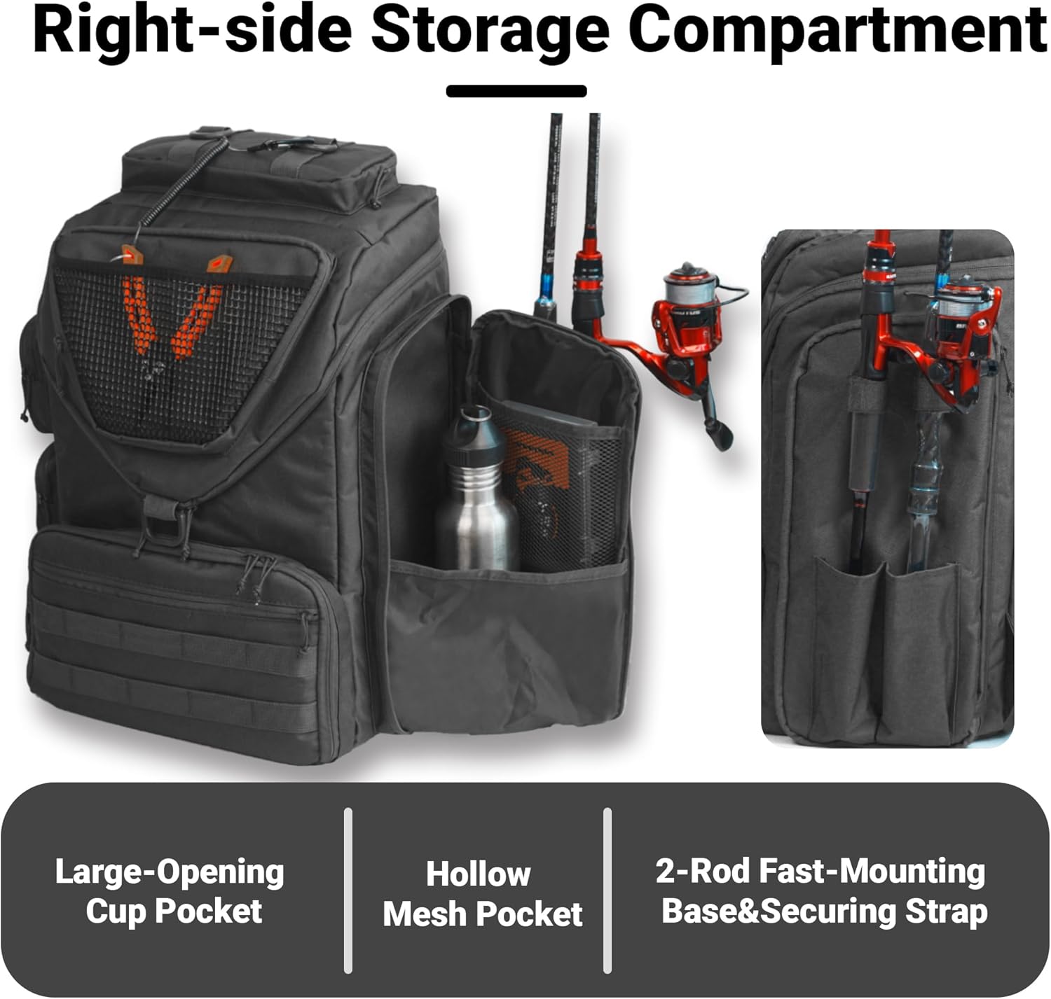 Tas Ransel Pancing 40L, Kotak  - Fishing Kayak Crate ulasan dan harga
