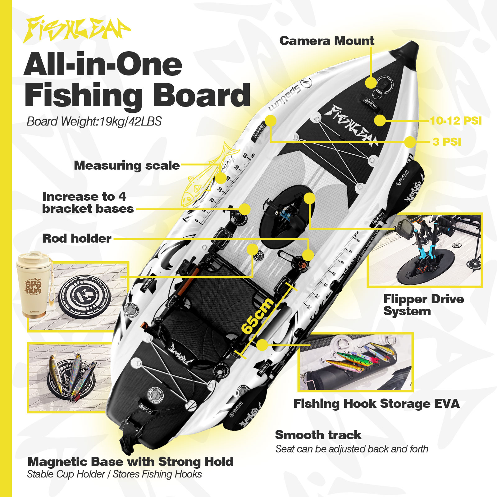 Kayak Tiup Spatium 11.5ft deng - Fishing Kayak Seat ulasan dan harga